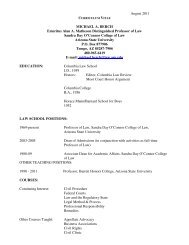 Curriculum Vitae - Arizona State University