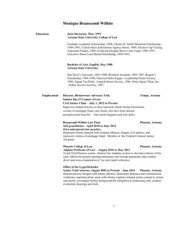 Curriculum Vitae - Arizona State University