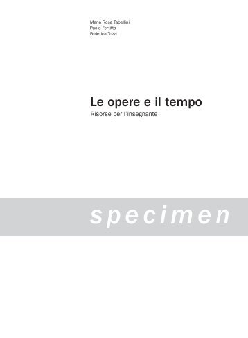 specimen - Palumbo Editore