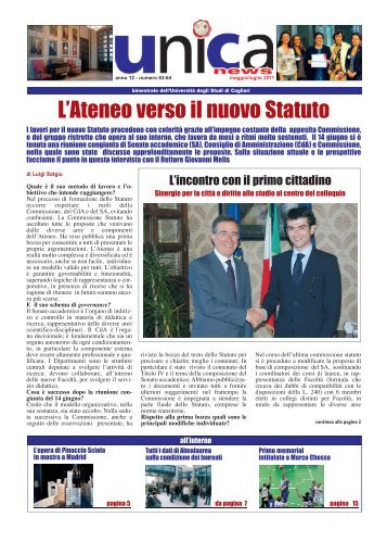 numero 63/64 - maggio/luglio 2011 - Università degli studi di Cagliari.