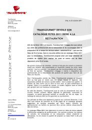 Découvrir le catalogue Fêtes Restauration - TransGourmet