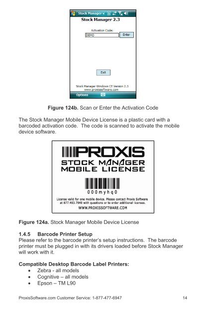 Proxis Stock Manager User's Guide - Proxis Software