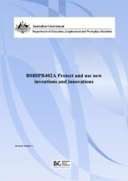 BSBIPR402A Protect and use new inventions and innovations