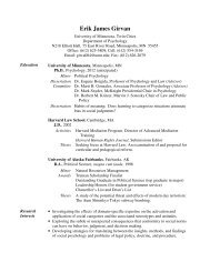 Curriculum Vitae - Find Faculty Experts : College of Liberal Arts ...