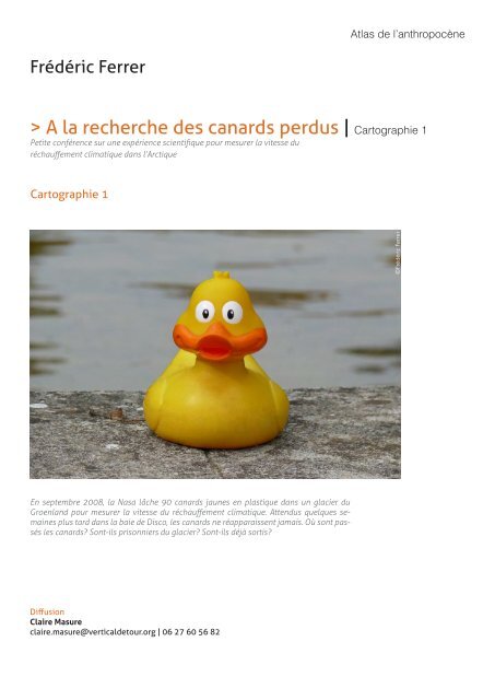 A la recherche des canards perdus - Compagnie Vertical Détour
