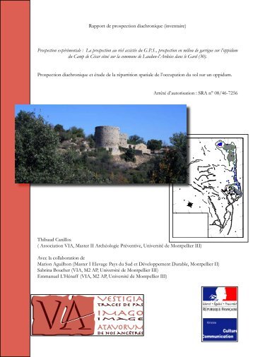 Rapport de prospection diachronique (inventaire ... - VIA Laudun