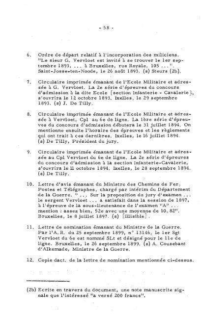 HA.01.129 Inventaire des archives de Gustave Vervloet