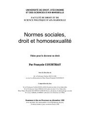 Normes sociales, droit et homosexualité - Le séminaire gai