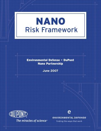 NANO Risk Framework - Environmental Defense Fund