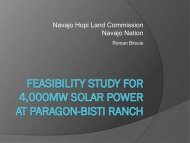Navajo Hopi Land Commission - Feasibility Study for a ... - EERE