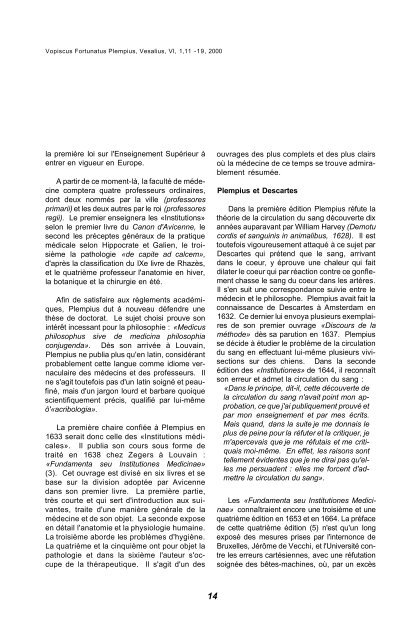 Vopiscus Fortunatus Plempius - Bibliothèque interuniversitaire de ...