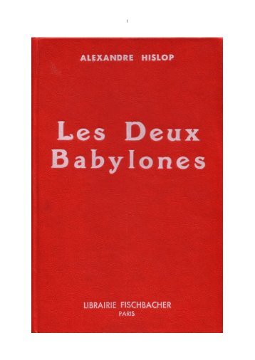 Les Deux Babylones par A. HISLOP