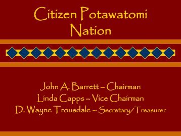 Citizen Potawatomi Nation - EERE