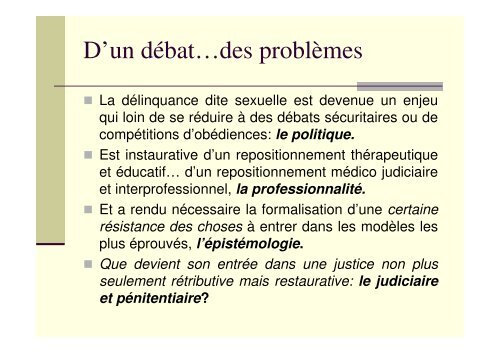 Quand la délinquance devient sexuelle - Université Rennes 2