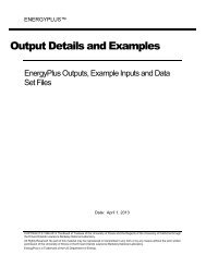 EnergyPlus Output Details and Examples - EERE - U.S. Department ...