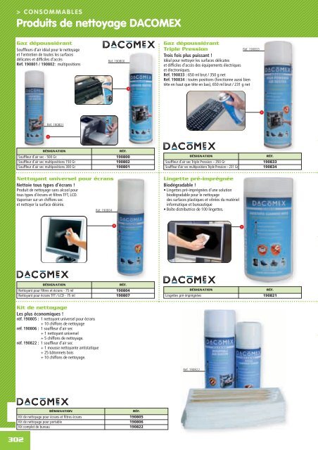 Produits de nettoyage DACOMEX - GELCOM Page d'Accueil