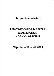 Rapport de mission Togo - La Guilde Européenne du Raid