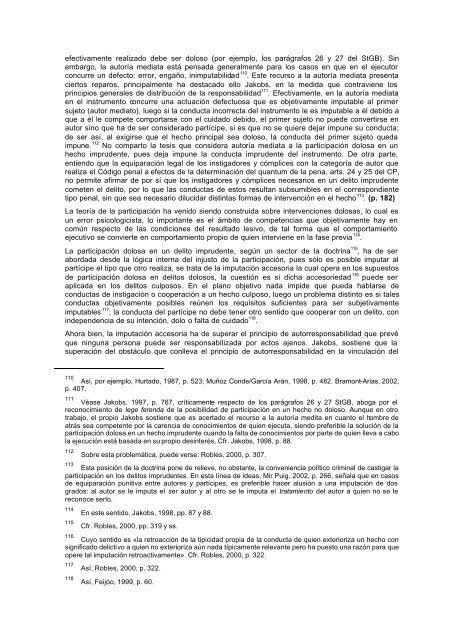 El delito imprudente en el Código penal peruano La infracción del ...