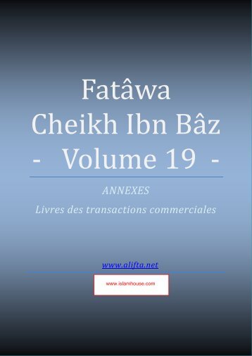 compilation des fatwas de Cheikh Ibn Baz volume 19