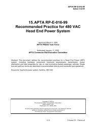 APTA RP-E-016-99 Recommended Practice for - APTAStandards.com