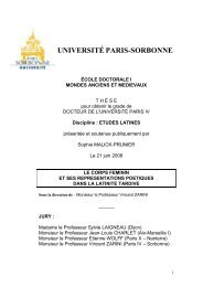 UNIVERSITÉ PARIS IV – SORBONNE - e-Sorbonne