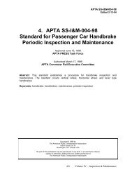 APTA SS-I&M-004-98 - APTAStandards.com