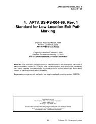4. APTA SS-PS-004-99, Rev. 1 Standard for Low-Location Exit Path ...