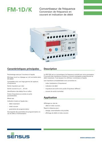 FM-1D/K - Sensus