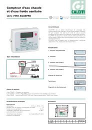 Compteur d'eau chaude et d'eau froide - Caleffi