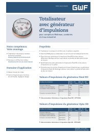 Totalisateur avec générateur d'impulsions - GWF Messsysteme AG