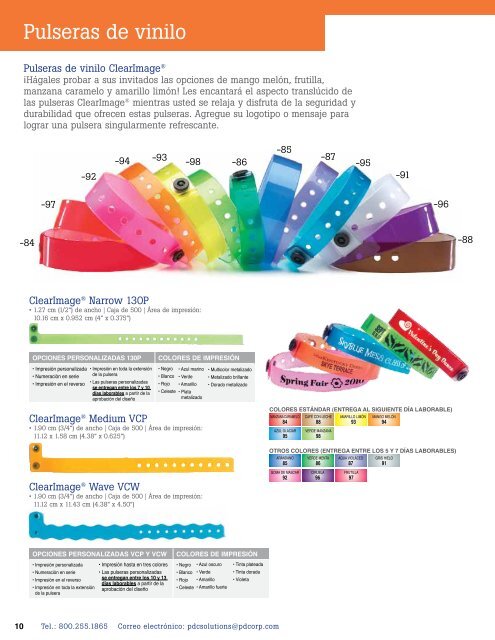 Catálogo de pulseras 2013