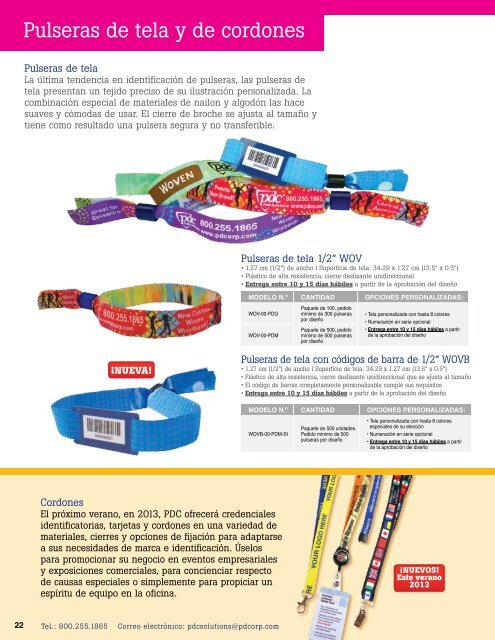 Catálogo de pulseras 2013