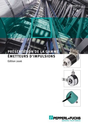 présentation de la gamme émetteurs d'impulsions - Pepperl+Fuchs