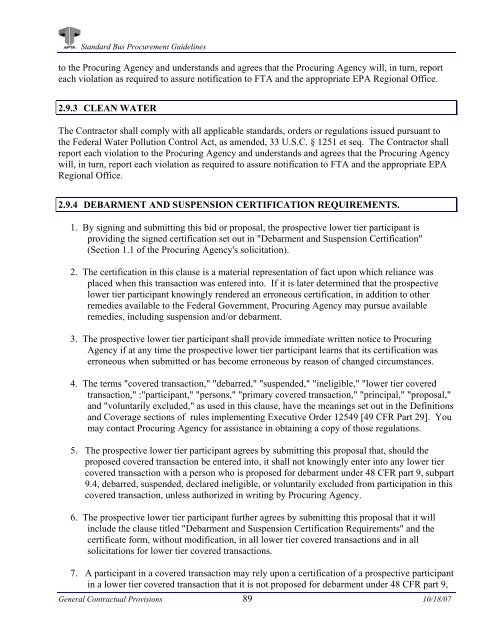 Standard Bus Procurement Guidelines - APTAStandards.com