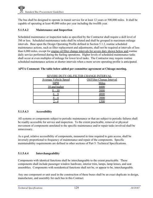 Standard Bus Procurement Guidelines - APTAStandards.com