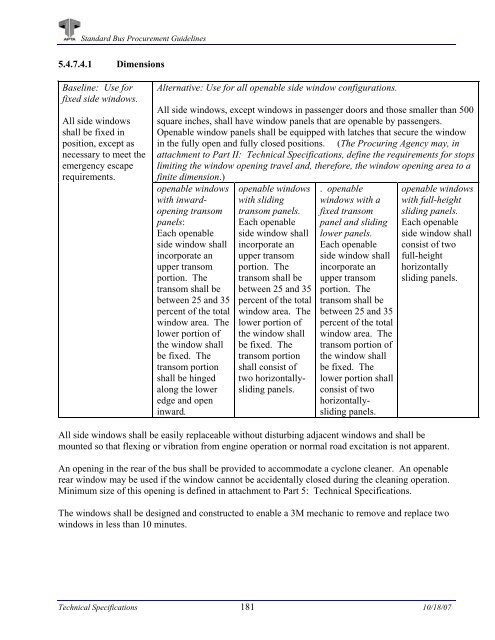 Standard Bus Procurement Guidelines - APTAStandards.com