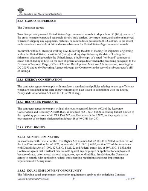 Standard Bus Procurement Guidelines - APTAStandards.com