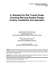 Standard for Rail Transit Grade Crossing Warning Systems for Rail ...
