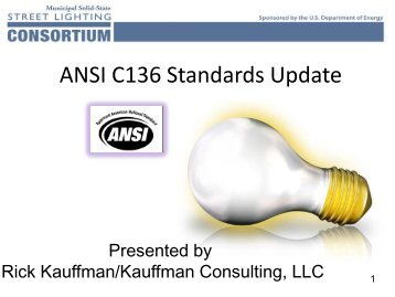 ANSI C136 Standards Update - EERE