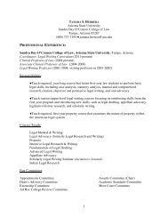 Curriculum Vitae - Arizona State University