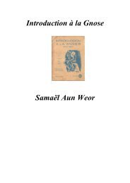 Introduction la Gnose - Gnose de Samael Aun Weor