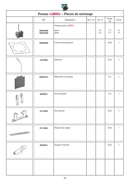 Catalogue complet de la gamme TTS - TSI Sarl