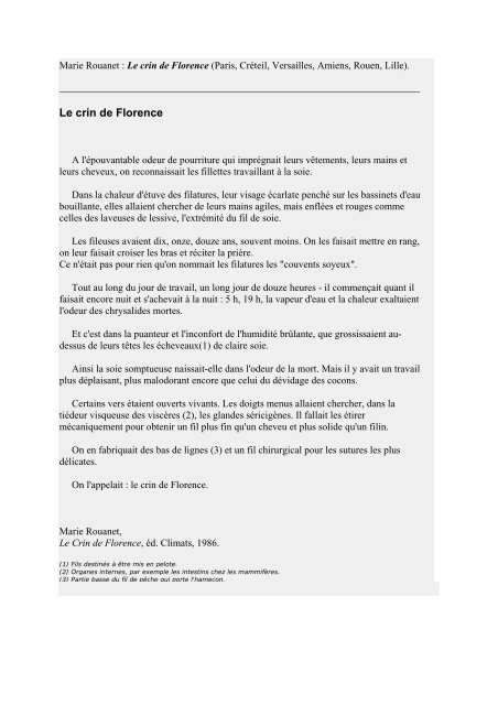 Claude Seignolle, L'Auberge du Larzac, dition Phbus ... - La dictée.fr