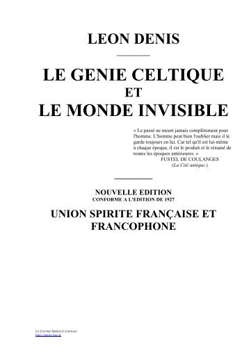 Le Génie Celtique et le monde invisible