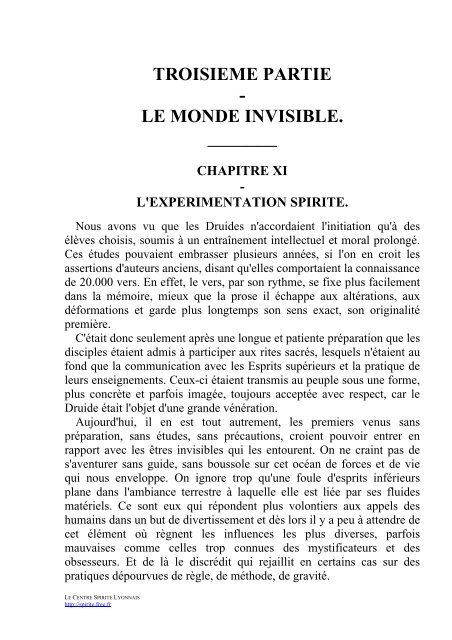 Le Génie Celtique et le monde invisible