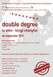 Double Degree Programm - Fakultät für Architektur und ...