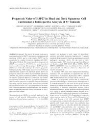 Prognostic Value of HSP27 in Head and Neck Squamous Cell ...