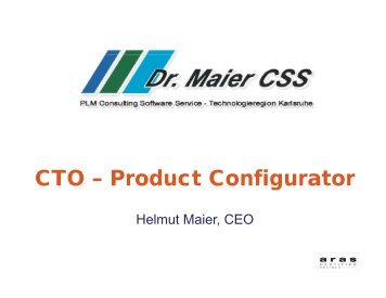 CTO – Product Configurator - Aras Open Source PLM Blog