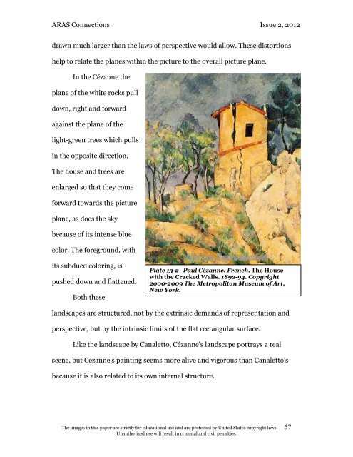 Pictorial Space throughout Art History: Cézanne and ... - ARAS