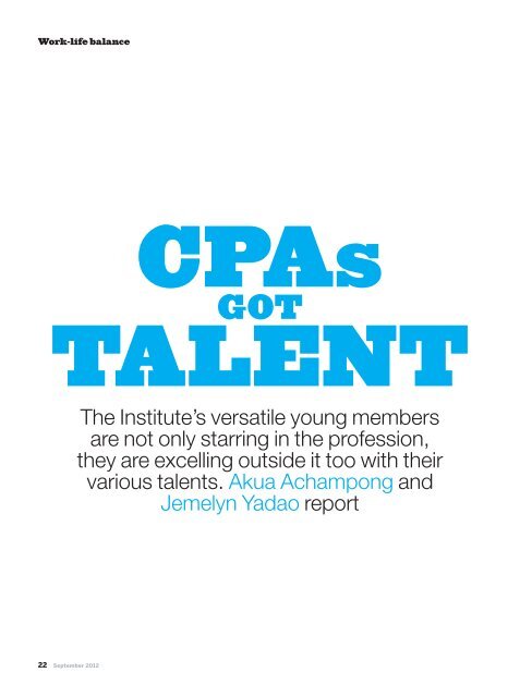 CPAs got talent - Hong Kong Institute of Certified Public Accountants